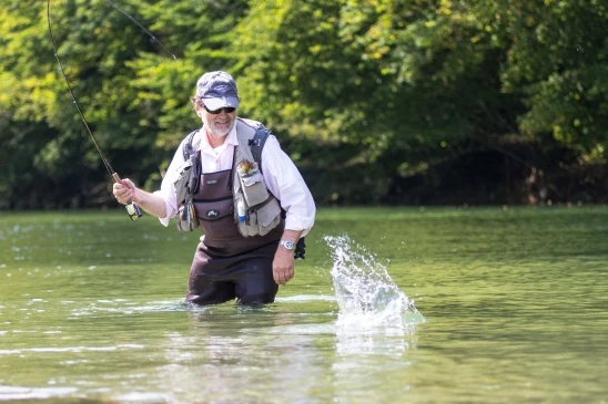 Rudi Heger Fliegenfischen Deutsche Traun traditionell