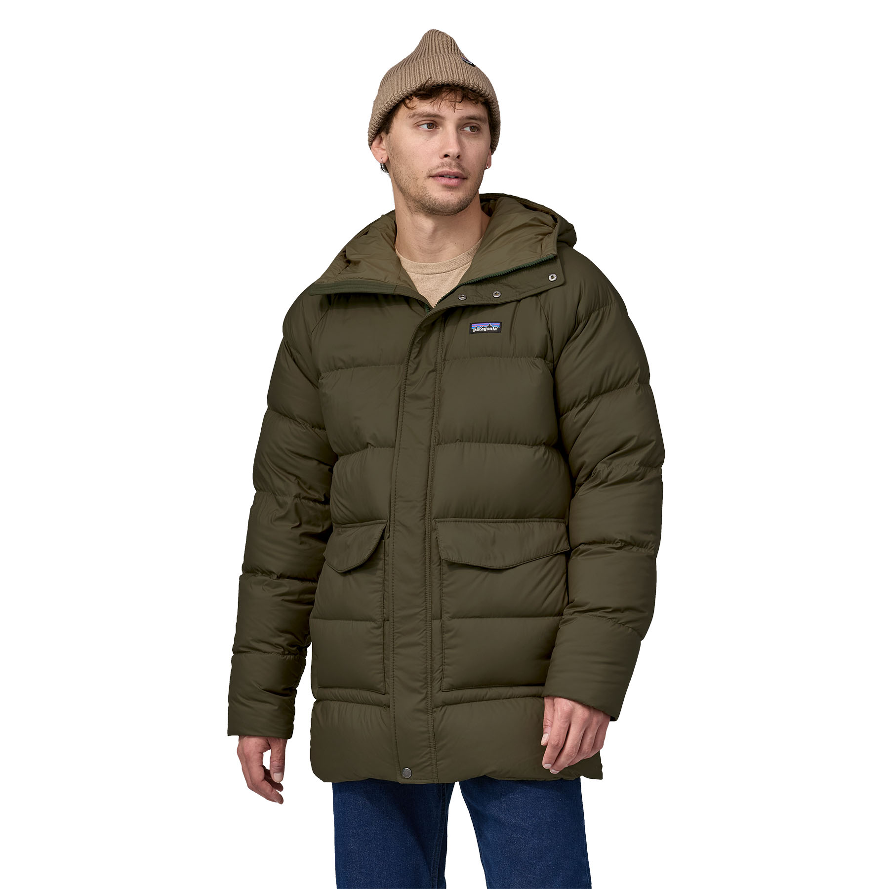 M's Silent Down Parka (basin green)