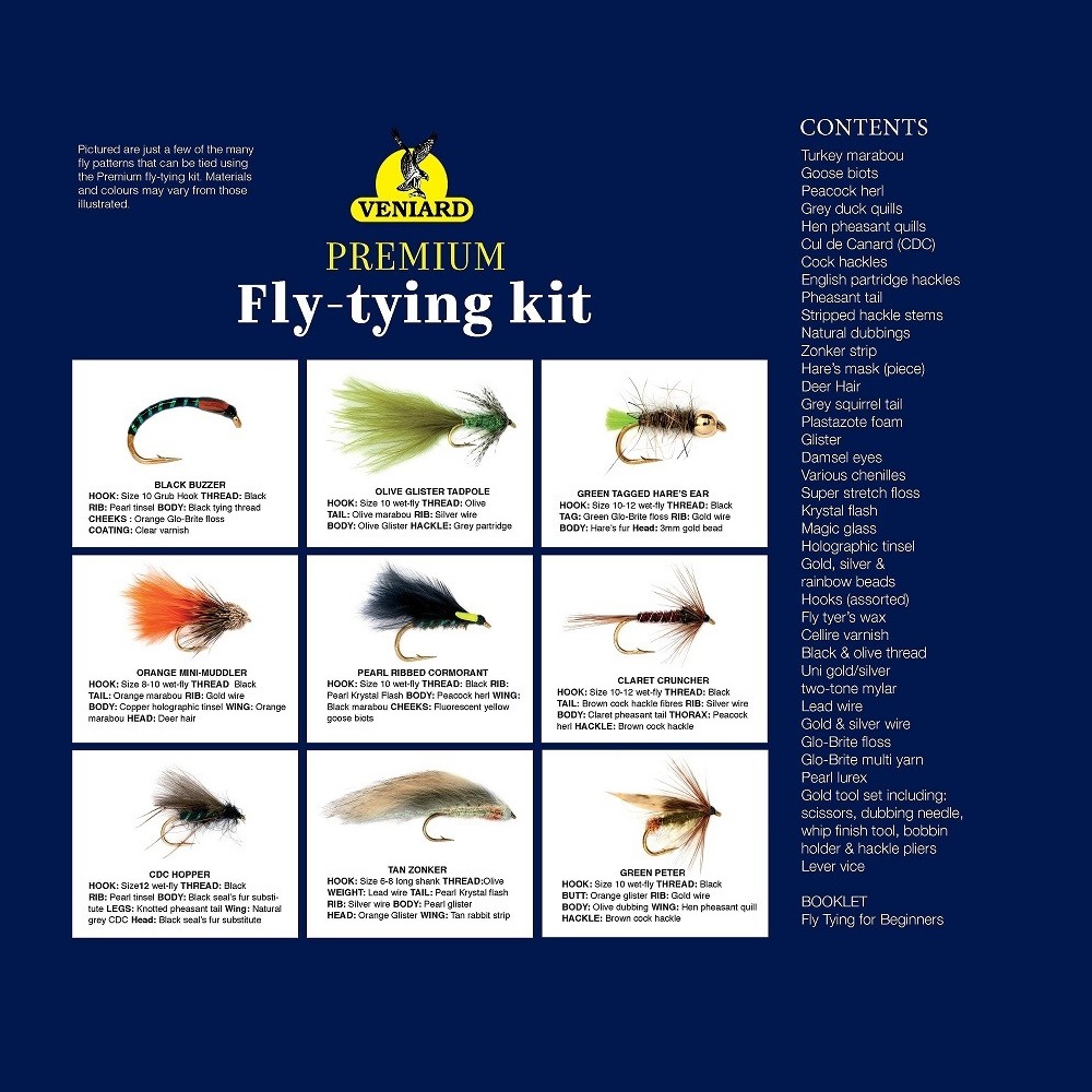 Premium Fly-Tying Kit - Fliegenbinde Paket