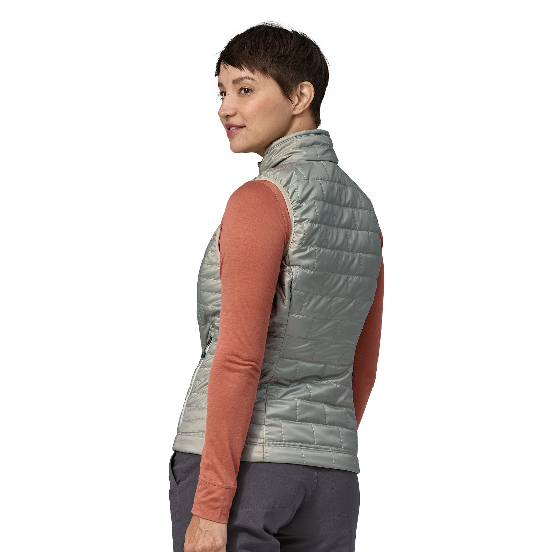 Women's Nano Puff Vest (sleet green)