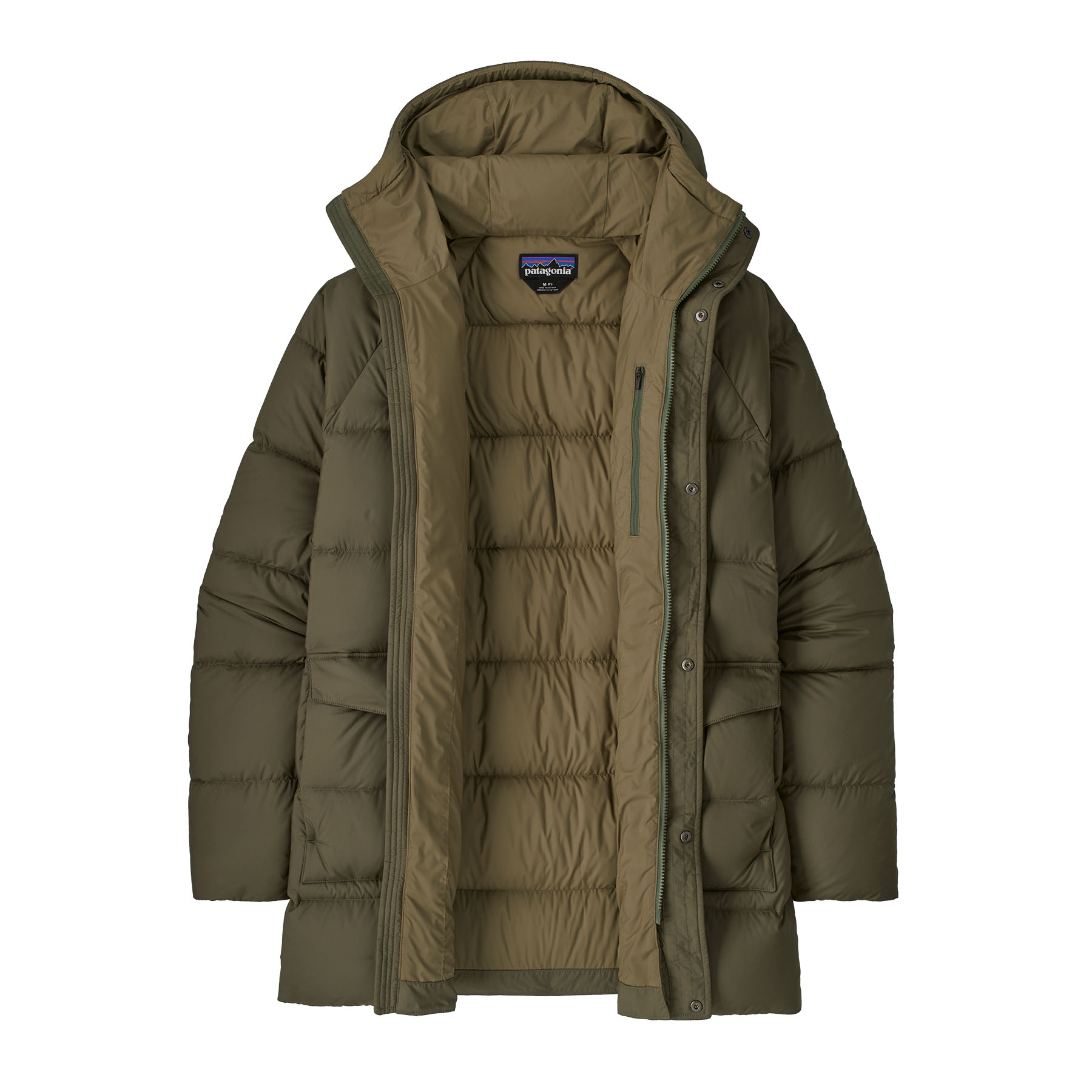 M's Silent Down Parka (basin green)