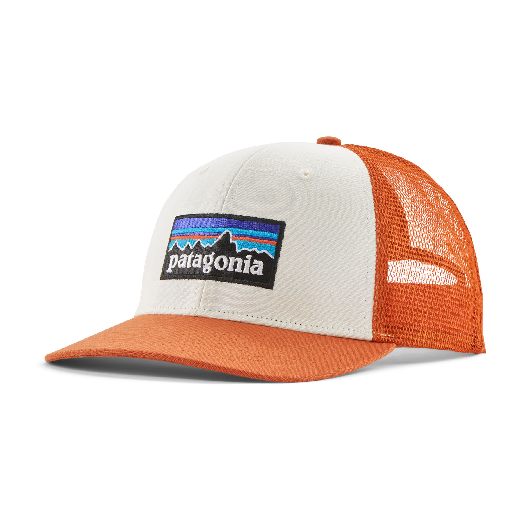 P-6 Logo Trucker Hat (White/Redtail Rust)