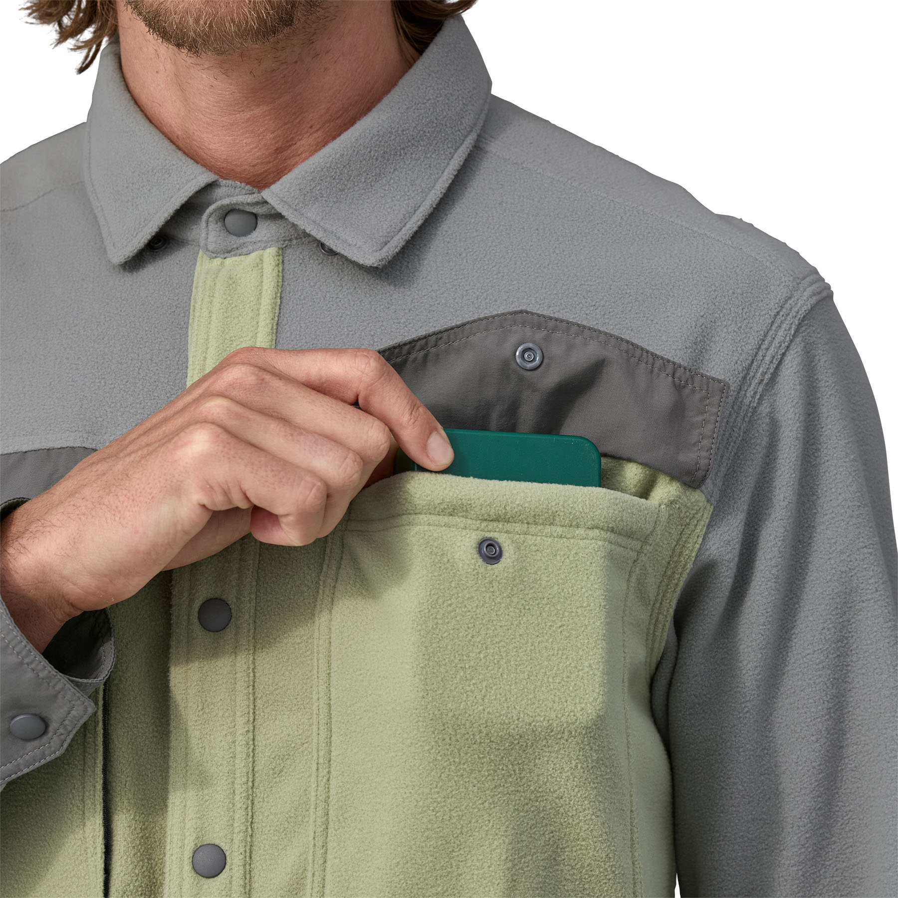 M's Early Rise Snap Shirt (Salvia Green)