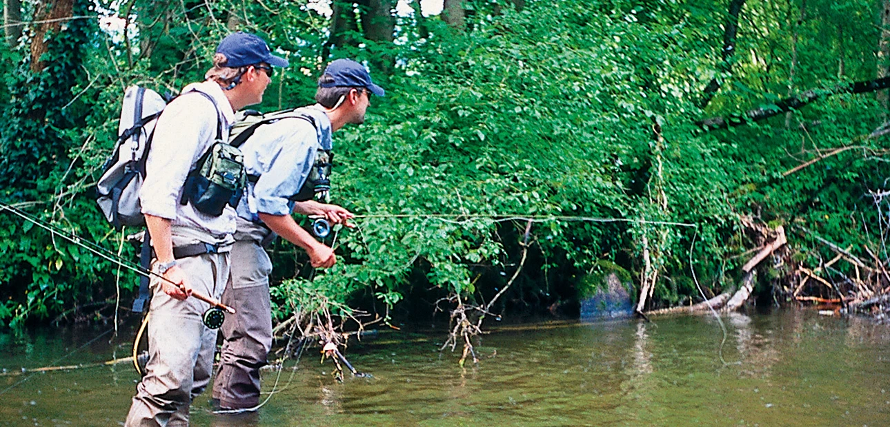 Guiding an der Traun beim Fliegenfischen