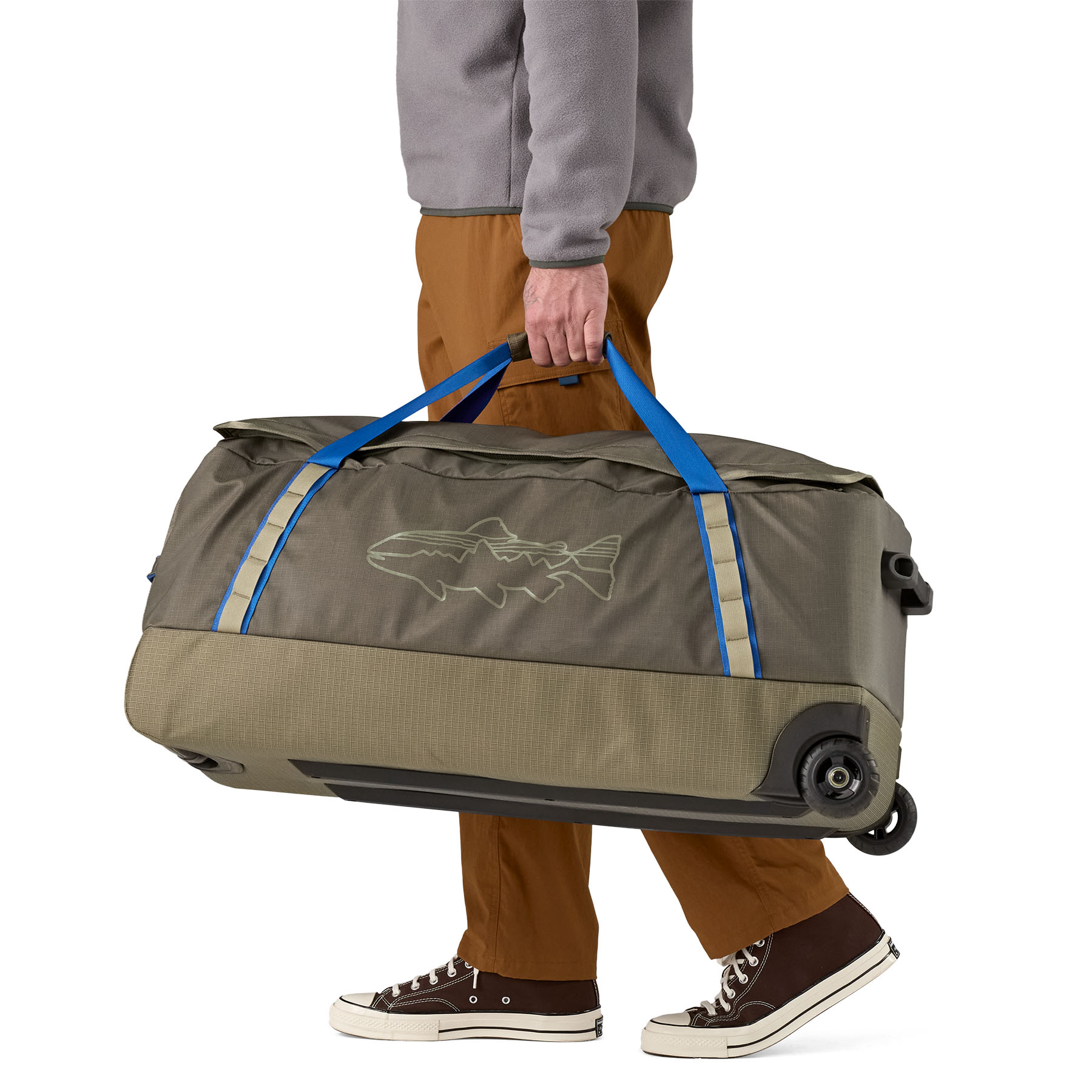 Black Hole Wheeled Duffel 100L (basin green)