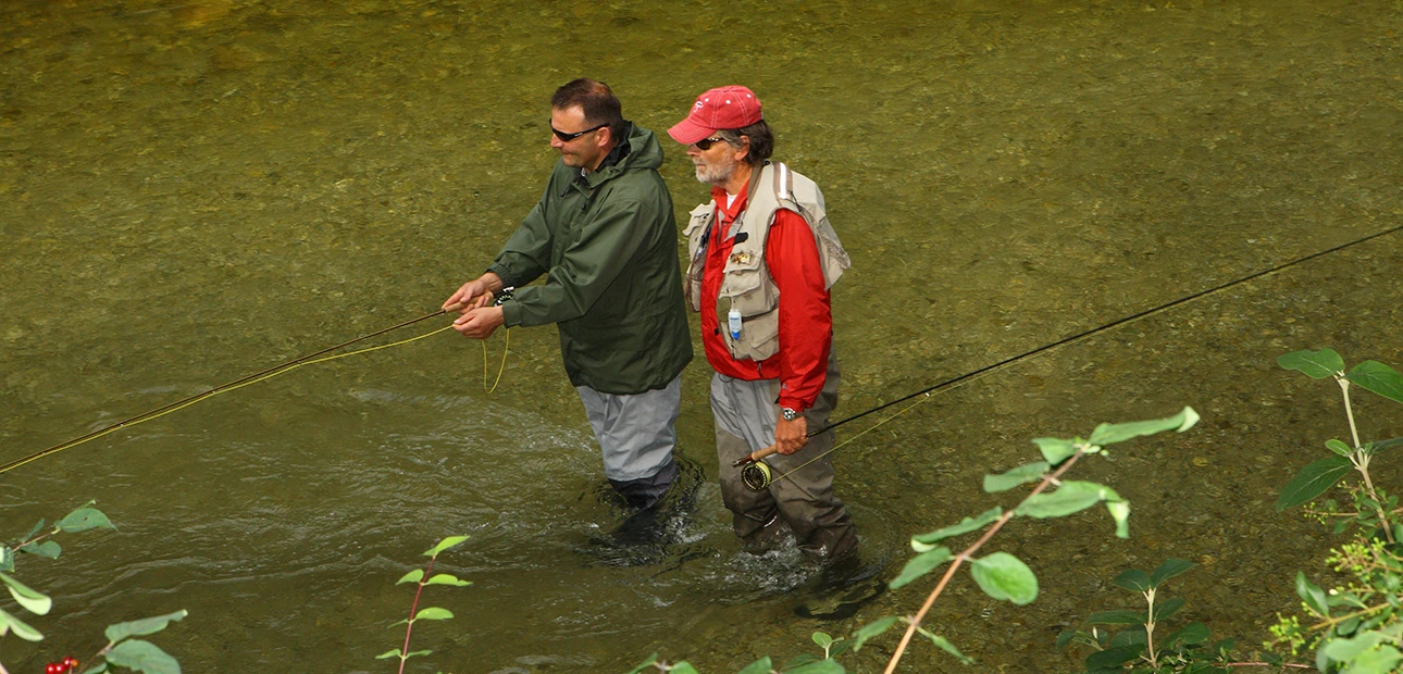 Fliegenfischen Grundkurs Rudi Heger im Chiemgau Guiding