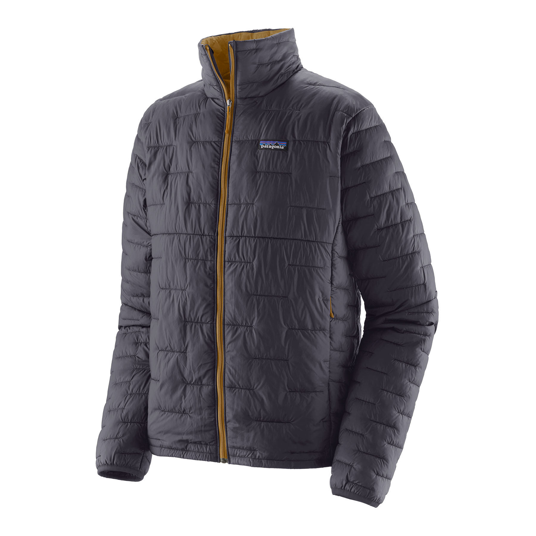 Micro Puff Jacket (smolder blue w/raptor brown)