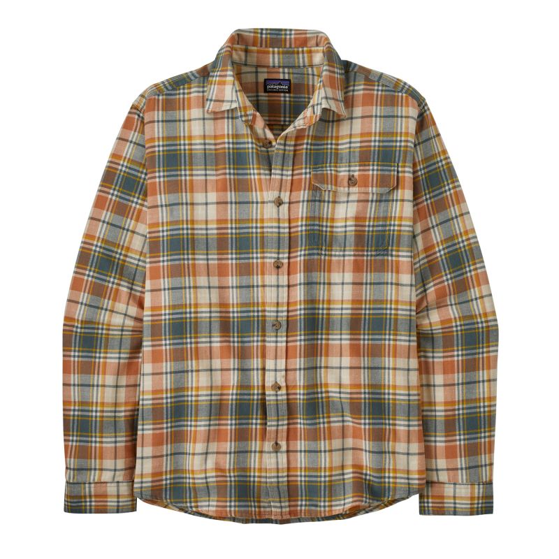 Patognias Leightweight Fjord Flannel Shirt, Fertile Brown